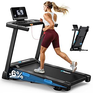 MERACH T12 Foldable Treadmill w/ 2.5HP Motor, 300-Lb Capacity & Wide Running Belt $189.99 + Free Shipping