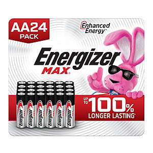 Energizer MAX AA Batteries (24 Pack) $12.89