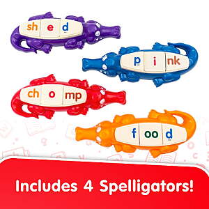 Junior Learning Spelligator Word Building Game (75 Letter Tiles) $22.66 + Free Shipping w/ Walmart+