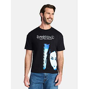 $5.33, WM, Evanescence Men's and Big Men's Boxy Fit Graphic Tee