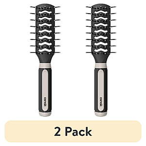 (2 pack) Conair Grip & Lift Vented Hair Brush with Rubber-Grip Handle