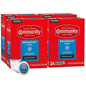 [S&S, AC (first order)] $32.77: Community Coffee Breakfast Blend Medium Roast Coffee Pods, 96 Count