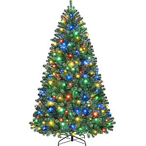 Yaheetech 6' Pre-Lit Artificial Christmas Tree $64.99 + Free Shipping