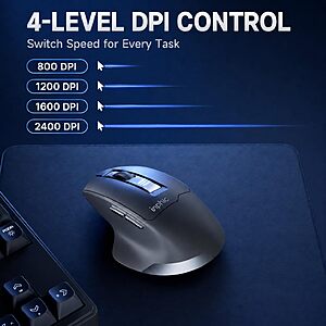 Amazon – INPHIC M9 Rechargeable Wireless Mouse - $6.80 w/ Code + Coupon