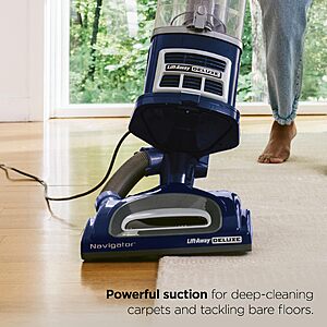 Shark Navigator Lift-Away Vacuum, HEPA, Carpet and Pet Hair, Blue, NV360 $149.99