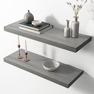 Floating Shelves, Wall Shelf 24 Inch for Bathroom/Kitchen/Bedroom Storage & Decor, Large Shelf $27.99 was $49.99