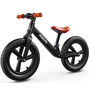[Prime] 14" Ridego Kids Balance Bike w/ Air Rubber Tires & Adjustable Seat (Black) $36.59 + Free Shipping