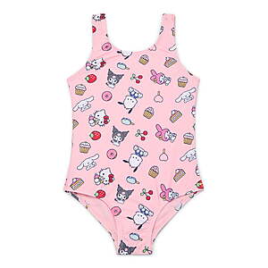 Hello Kitty x Wonder Nation Toddler Girl One-Piece Swimsuit, Sizes 18M-5T ( 2 options) $4.09