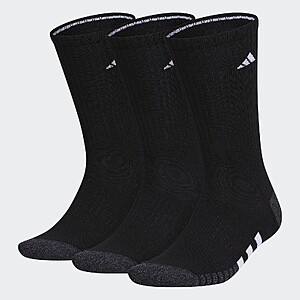 adidas men Cushioned Crew Socks 3 Pairs $6 + Free Shipping