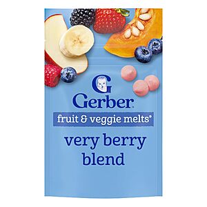 7-Pack 1-Oz Gerber Stage 3 Very Berry Fruit & Veggie Melts $10.13 ($1.44 Each) w/ S&S + Free Shipping w/ Prime or on $35+