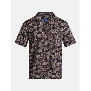 George Men's Linen Blend Camp Shirt with Short Sleeves ( Prices start at $4.28 through $6.78 )( 3 options)