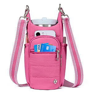 Telena Water Bottle Holder with Strap RFID Crossbody Bags for Women $15.35