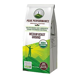 Peak Performance High Altitude Organic Coffee ground