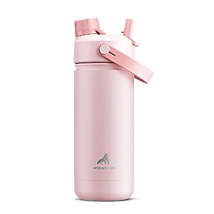 18-Oz Kids Powcan Insulated Stainless Steel Water Bottle w/ 2-in-1 Straw & Spout Lid (Cotton Candy) $7.49 + Free Shipping w/ Prime or on $35+
