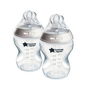 2-Pack 9-Oz Tommee Tippee Start Baby Bottles Slow Flow Nipple 0m+ (Clear) $6.79 + Free Shipping w/ Target 360, Circle Card, or on $35+