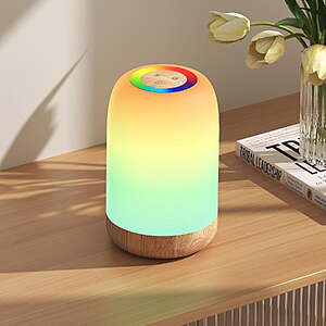 Goveep Rechargeable RGB Touch Lamp with Color-Changing Light, Portable Bedside Lamp $5.99