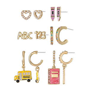 $3.47, Walmart, 6 pc Packed Party Classroom Cutie Earring Set