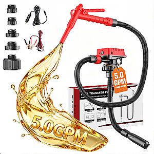 DIYtoolifz Fuel Transfer Pump Compatible with Dewalt 20V & Milwaukee 18V $42.55 AC