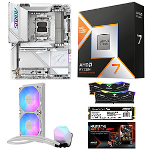 [Bundle] Ryzen 7 9800X3D CPU + Gigabyte X870E AORUS PRO ICE MB + 32GB Team RAM + 2TB Team SSD + 240mm AIO & Game $1245 + Free S/H