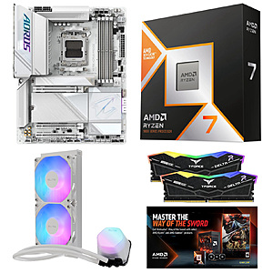 [Bundle] Ryzen 7 9800X3D CPU + Gigabyte X870E AORUS PRO ICE MB + 32GB Team RAM + 240mm AIO & Game $1045 + Free S/H