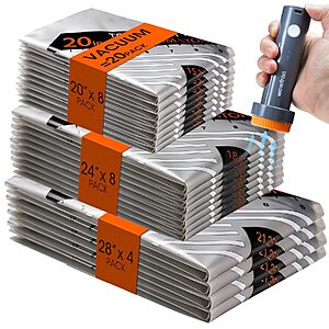 20-Pack Vacuum Storage Bags w/ Rechargeable Wireless Air Pump $7.12 + Free Shipping w/ Prime or on $35+