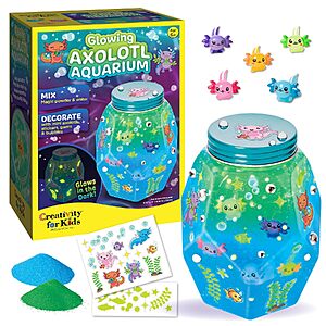 Creativity for Kids Glowing Axolotl Aquarium STEM Craft Kit $11.99 + Free Shipping w/ Prime or on $35+