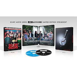 Pre order Scary Movie (2000) (Limited Edition Steelbook) [4K UHD + Blu-Ray + Digital Copy] $17.96 Amazon.com