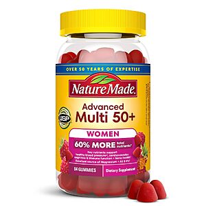 84-Count Nature Made Advanced Multivitamin Gummies for Women 50+ $5.13 w/ S&S + Free Shipping w/ Prime or on $35+