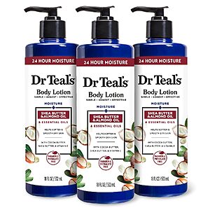 3-Pack 18-Ounce Dr Teal's Shea Butter & Almond Body Lotion $13.11 w/ S&S + Free Shipping w/ Prime or on $35+