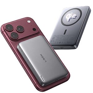 10000mAh Lisen Qi2 Magnetic Portable Charger Power Bank w/ 15W Wireless & 27W USB-C (Dark Grey) $21.99 + Free Shipping w/ Prime or on $35+