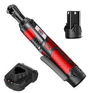3/8" Dobetter Cordless Electric Ratchet Wrench w/ 2Ah Battery & Quick Charger (Red) $19.99 + Free Shipping w/ Prime or on $35+