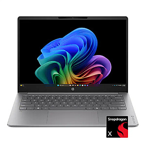 HP - OmniBook 3 - 14" 2K OLED Laptop - Snapdragon X (8-Core CPU) - 16GB Memory - 256GB SSD - Copilot+ - 41+ Hrs Battery Life¹ - Nouvelle Silver $499.99 Bestbuy.com