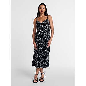 Time and Tru Women's Tie Front Sleeveless Midi Dress, Sizes XS-XXXL (3 colors) - $6.04