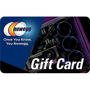 $100: Newegg $100 Gift Card (Email Delivery) + $15 Bonus Newegg Promotional Gift Card