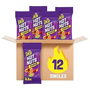 [SnS] $15.74 | 12-Pack 3.2-Oz Takis Fuego Hot Nuts (Hot Chili Pepper & Lime) at Amazon ($1.31 each)