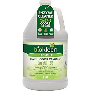 [SnS] $26.99* | 128-Oz Biokleen Bac-Out Enzyme Cleaner and Stain & Odor Remover (Lime Scent) at Amazon