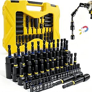 $19.65* | 61-Pc Tugote Magnetic Nut Driver Set (Metric & SAE) at Amazon