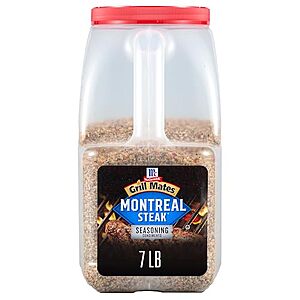 [SnS, AC] $10.27* | 7-Lbs. McCormick Grill Mates Montreal Steak Seasoning Container at Amazon