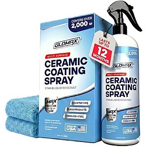 $9.98* | 16-Oz GLOMAX Ceramic Coating for Cars w/ UV Protection at Amazon