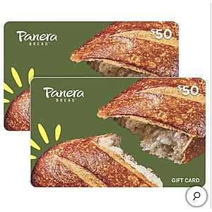 Costco Members - Panera Bread Two $50 eGift Cards ($100 Value) - $79.99
