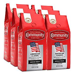 [SnS, AC] $32.03 | 6-Pack 12-Oz Community Coffee Ground Coffee (American Classic) at Amazon ($5.34 each)