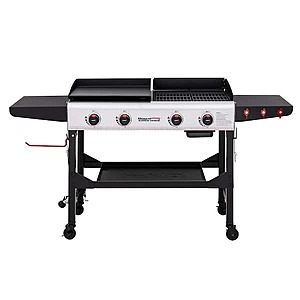 Royal Gourmet 4-Burner 48,000 BTU Portable Flat Top Gas Grill & Griddle Combo w/ Folding Legs (Black) $219.99 + Free Shipping