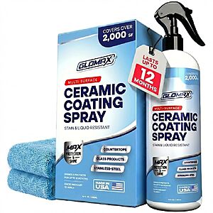Home Ceramic Coating Spray Kit (16 oz) - Shine, Seal & Protect Stainless Steal, Glass, Kitchen & Bath Surfaces $8.98