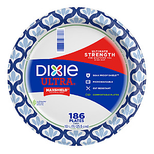 Costco Stores: 186-Ct Dixie Ultra 10" Paper Plates $15.99