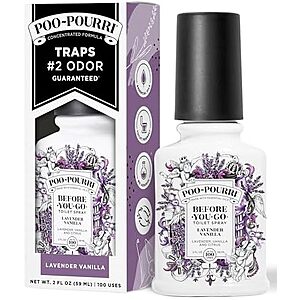 [SnS] $4.60 | 2-Oz Poo-Pourri Before-You-Go Toilet Spray (Lavender Vanilla) at Amazon