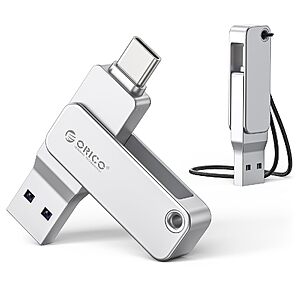 ORICO 64GB Dual USB Flash Drive USB-C&USB-A $9.89 after coupon