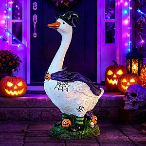 GIGALUMI 20" Halloween Witch Porch Goose - $27.99 AC