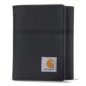 Carhartt Men's Saddle Leather Trifold Wallet (Black) $13.90 + Free Shipping w/ Prime or on $35+