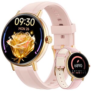 Amazon - Smart Watch for Women,1.57" Touch Screen Smartwatch for iPhone& Samsung& Android - $21.34