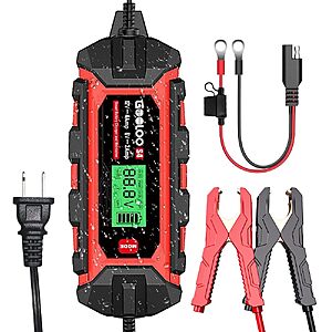 GOOLOO S4 4A 6V/12V Smart Trickle Charger Maintainer - $39.99 After coupon